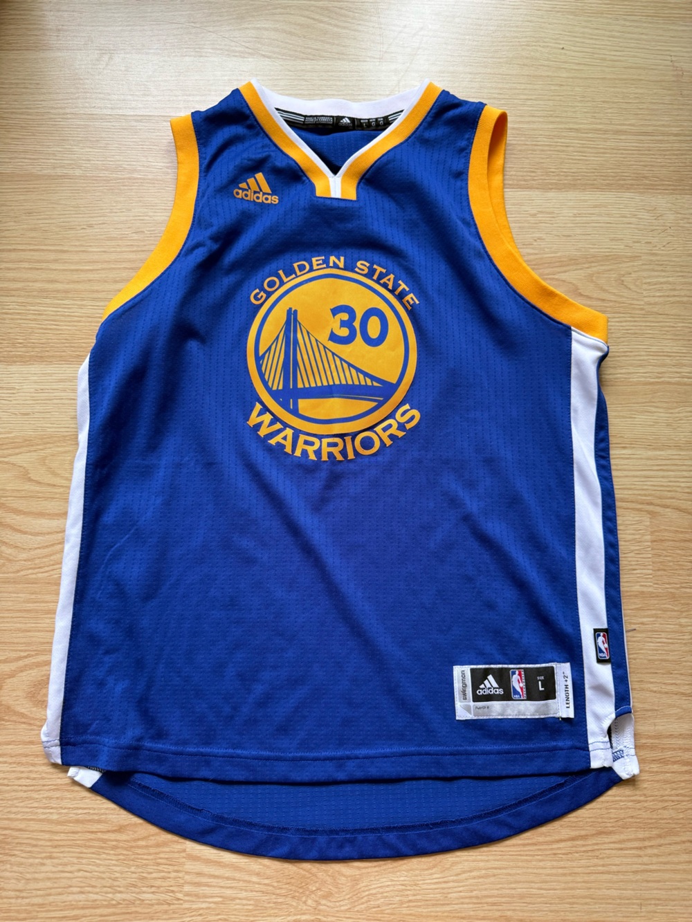 NBA Golden State Warriors Blue and Yellow Jersey (Kids)